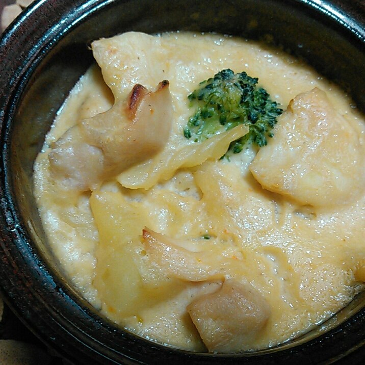 味噌マヨ豆乳チキングラタン